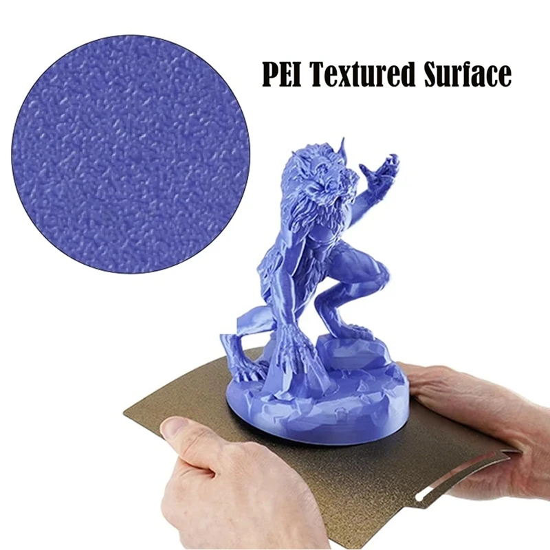 AC88-3D Printer PEO PEI Build Plate For Bambu-Lab X1/X1C/X1E/P1P/P1S/A1, 257X257mm Double Sided PEO+PEI Spring Steel Plate