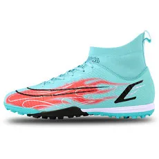 

High top flame soccer shoes are breathable, lightweight, non slip, comfortable, wear-resistant, and durable