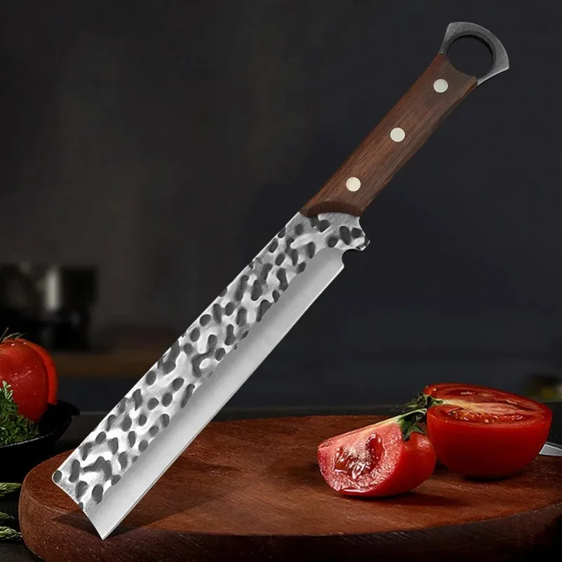 Chop Bones Chopping Knife Slicing Vegetables Slaughter Butcher Knife Hand Forged Kitchen Knives Chef Cleaver Meat Utility Knife