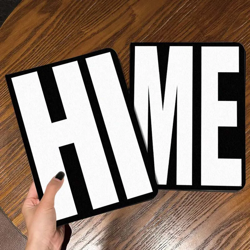 

Модный стильный чехол для планшета с надписью HI ME Gift для Samsung Galaxy Tab S7 S8 S9 S10 FE Lite