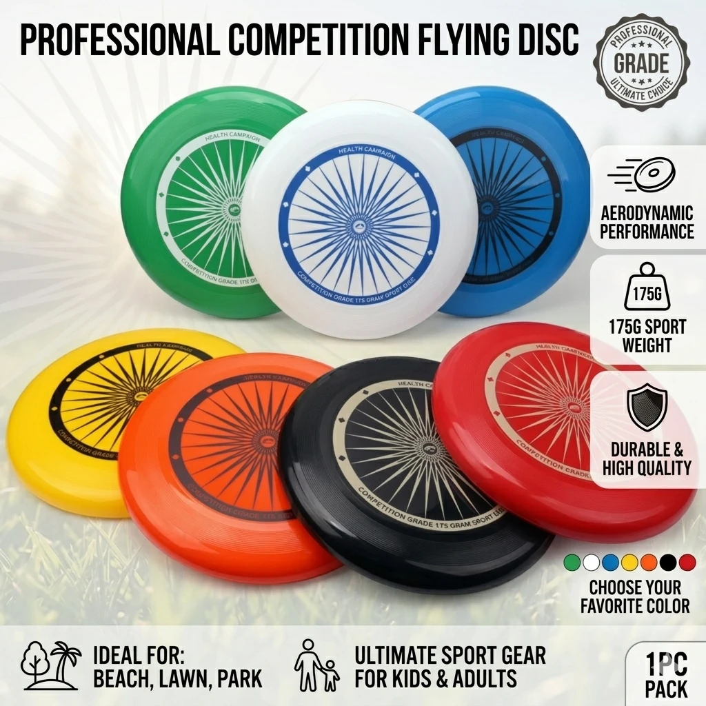 Disco volador profesional para competición, 27cm, equipo deportivo aerodinámico para exteriores, para playa, césped, parque, niños y adultos, 1 ud.