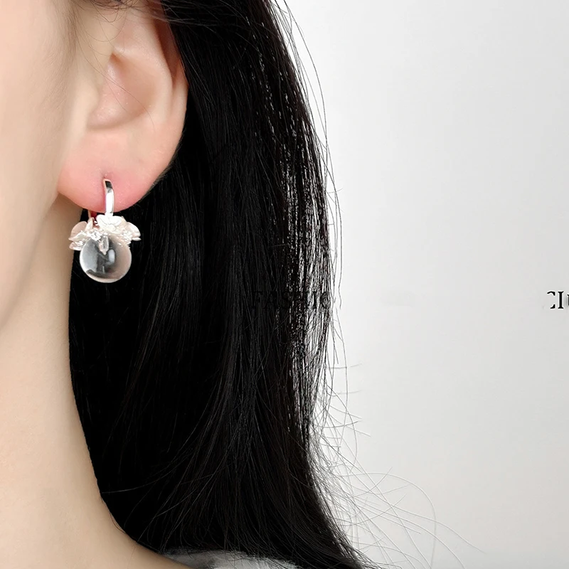 GANPUP Elegante Funkelnde Quadratische Kristall-Ohrhänger für Damen Neue Ohrklemme Modischer Trendschmuck Geschenk für Partys серьги – Detail 3