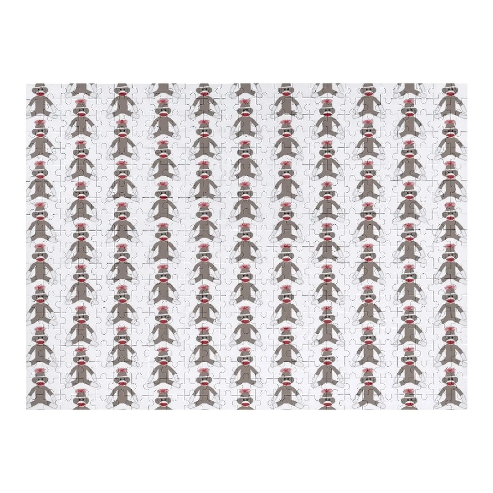 

Sock Monkey Jigsaw Puzzle Custom Name Child Toy Personalize Puzzle