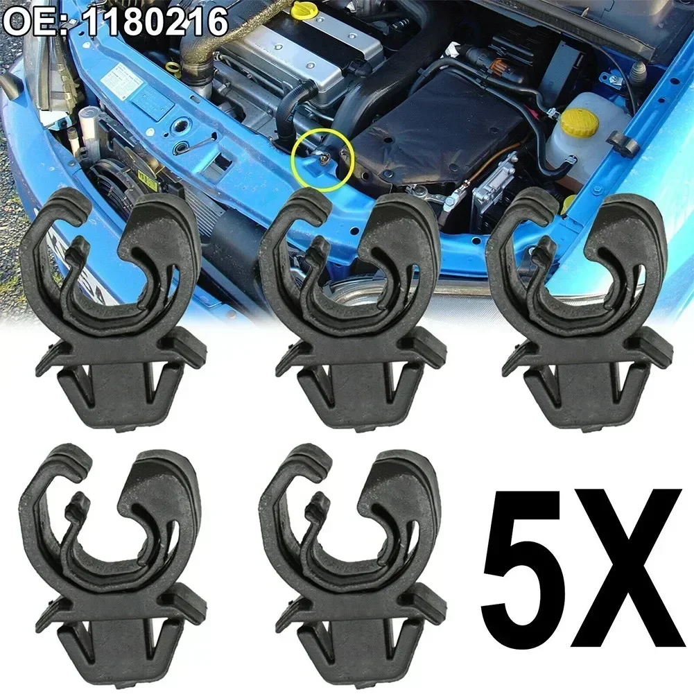 5x soporte de abrazadera de Clip de varilla de capó 1180216 1180061 1180181 09114314   Para Astra G Zafira A Ampera accesorios de clips de coche