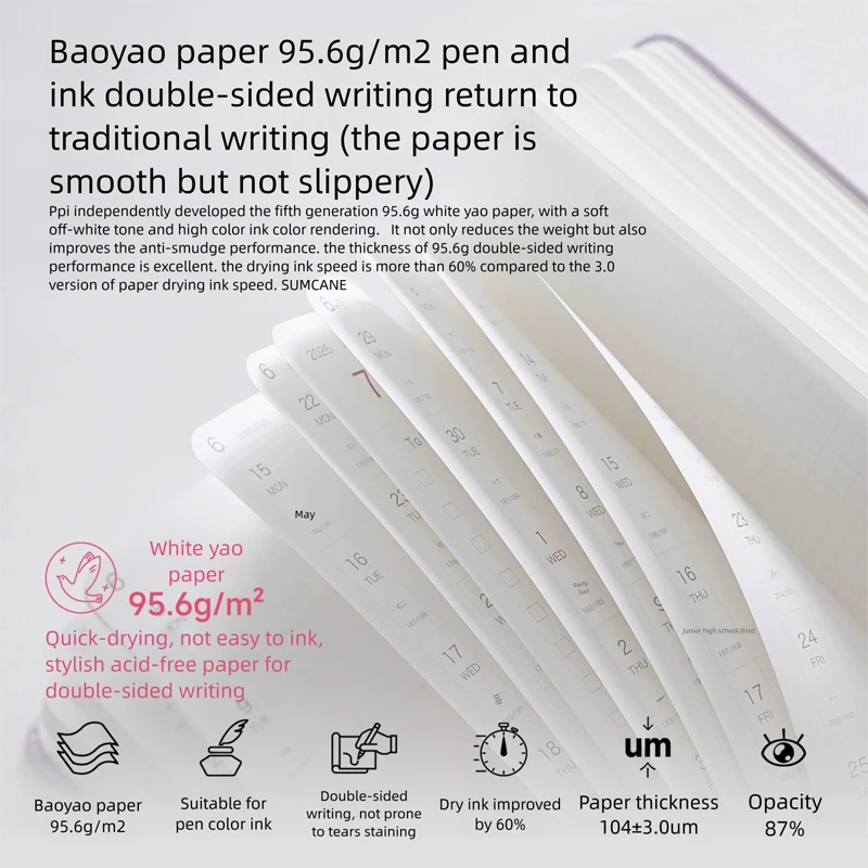 Paperideas 2026 مخطط أسبوعي دفتر جيب محمول مجلة خطة أسابيع يومية جدول إدارة الوقت منظم مجلة الكتابة