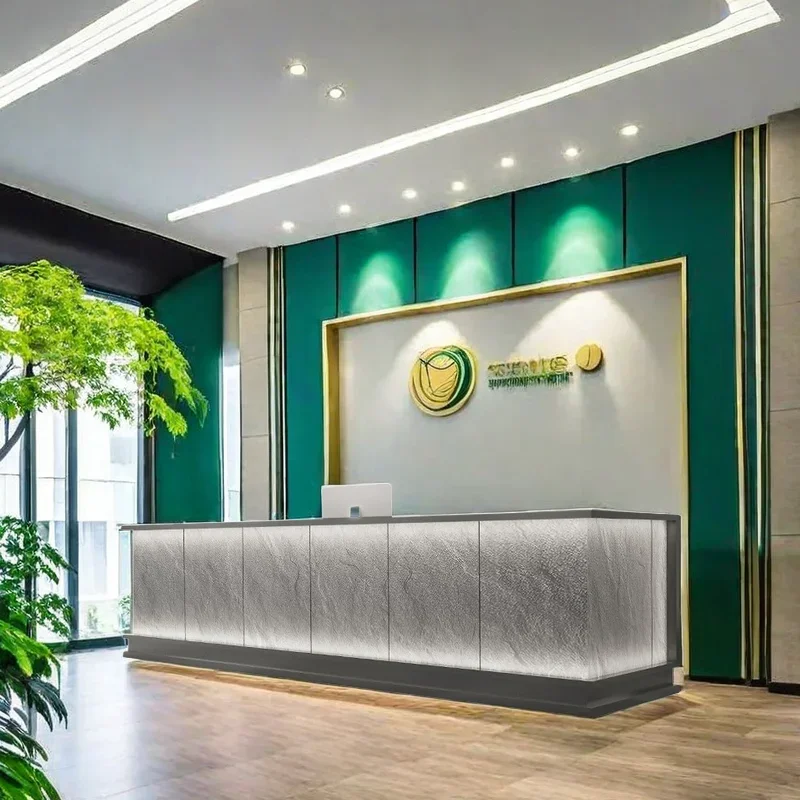 

Customer Center Professional Cash Counter Beauty Reception Table Atelier Room Office Desk Luxury Empfangstheke Decor Cheap