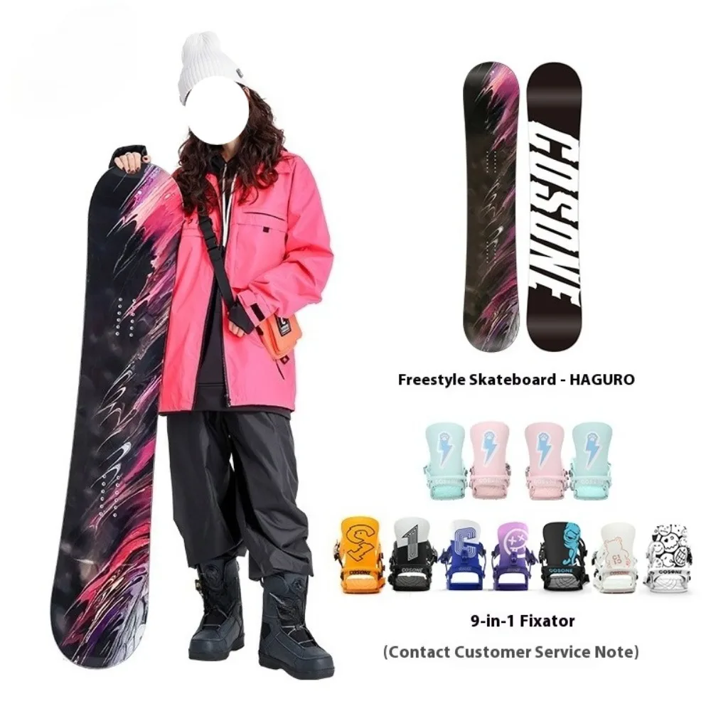 Tavola piatta da snowboard Sci a tutto tondo per uomini e donne Principianti Parco Tavola piatta Snowboard avanzato per tutti i livelli di ciclisti