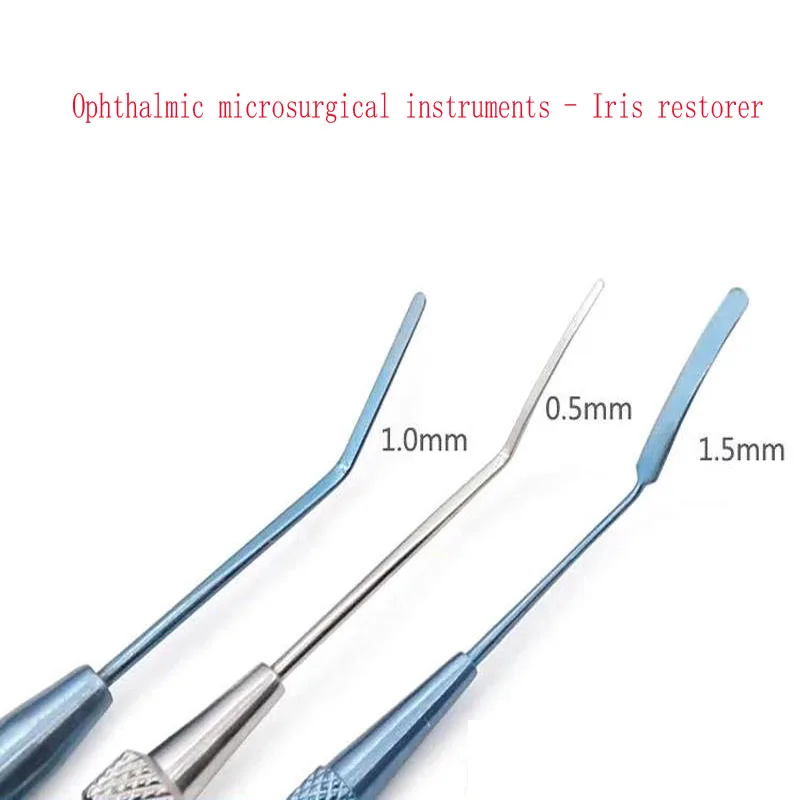 Oogheelkundige Microchirurgische Instrumenten-Irisrestaurateur-Enkelvoudige Kop Dubbele Kop Roestvrij Staal Chirurgisch Hulpmiddel-Titaniumlegering Ir