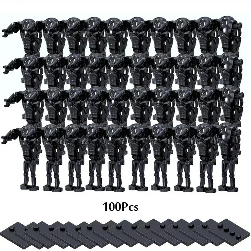 

100Pcs Hot Sale Star Wars Battle Droid K2-SO Combat Robot Bricks Set Model Building Blocks Model for Children Birthday Gift Toys