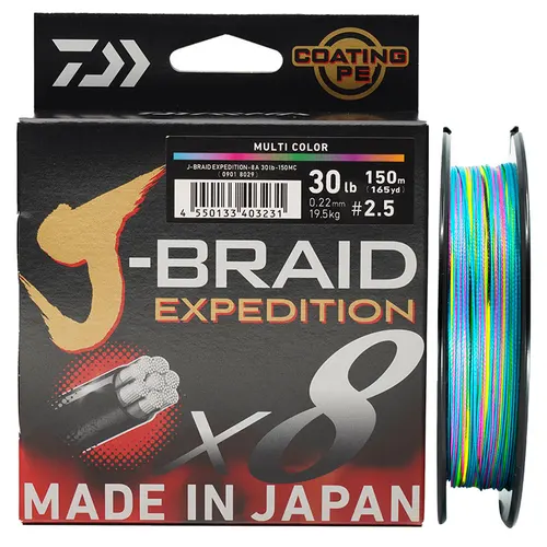 Imagen 2 del producto 2024 DAIWA J-BRAID Expedition X8 Línea de pesca 150/300M PE trenzado