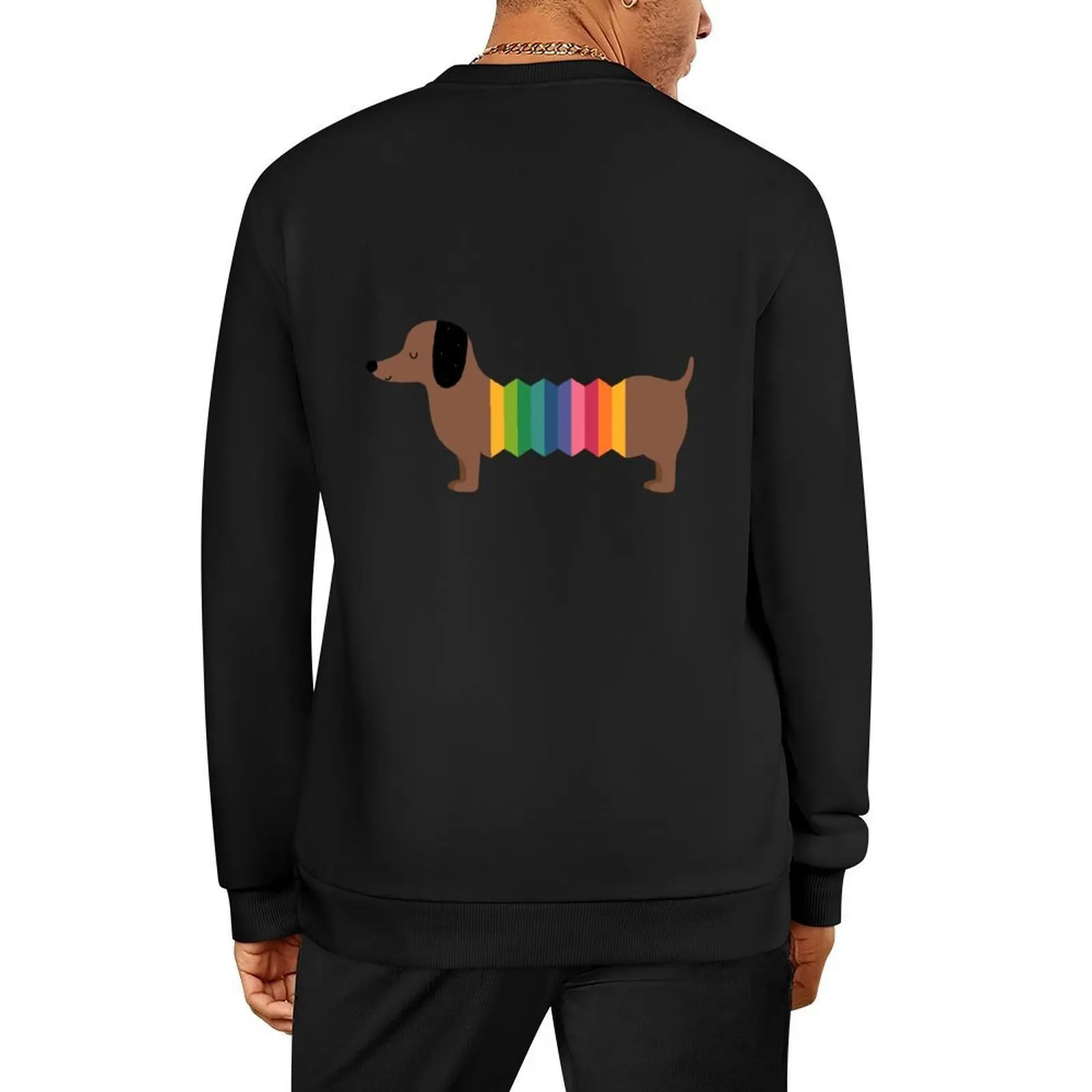 

Rainbow Dooooog Pullover men's sweat-shirt anime clothing men clothing autumn new products new sweatshirt