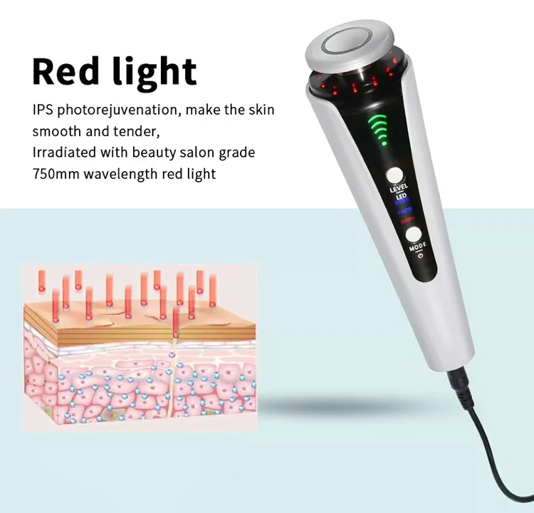 3in1   Instrument device Massage Wrinkle Remover  Tightening  Care Device With LED Light Therapy