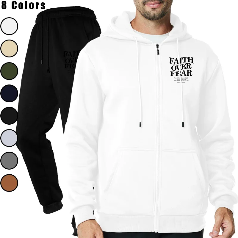 

High Quality Printing Casual Jogging 2 Pcs Set Mens Hot Sales Hooded Sweatshirts and Pants Tracksuit