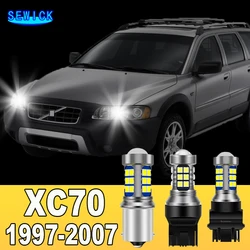 2pcs Dual Mode LED Turn Signal+Daytime Running Light DRL Accessories For Volvo XC70 1997-2007 2000 2001 2002 2003 2004 2005 2006