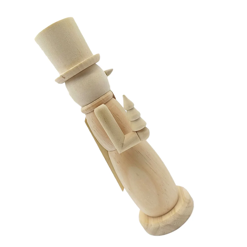 

Unfinished DIY Nutcracker Soldier Wood Christmas Decoration Ideal for Crafting Enthusiasts Unique Holiday Decor