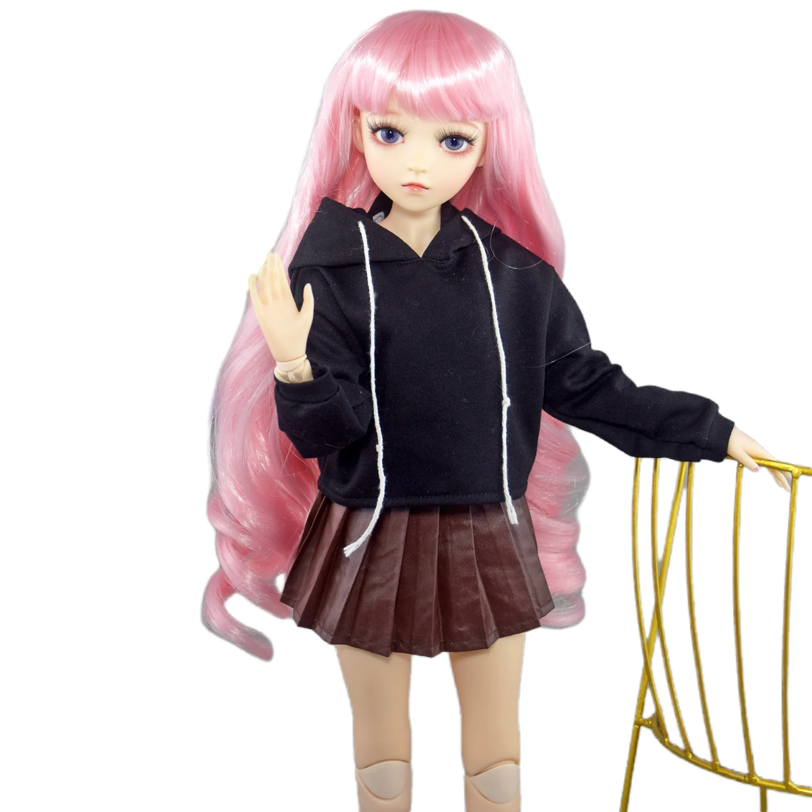 YUTOTUE 1/3 BJD Doll Toy 24 inch Large Girl Doll with Clothes Shoes Set Head can open
