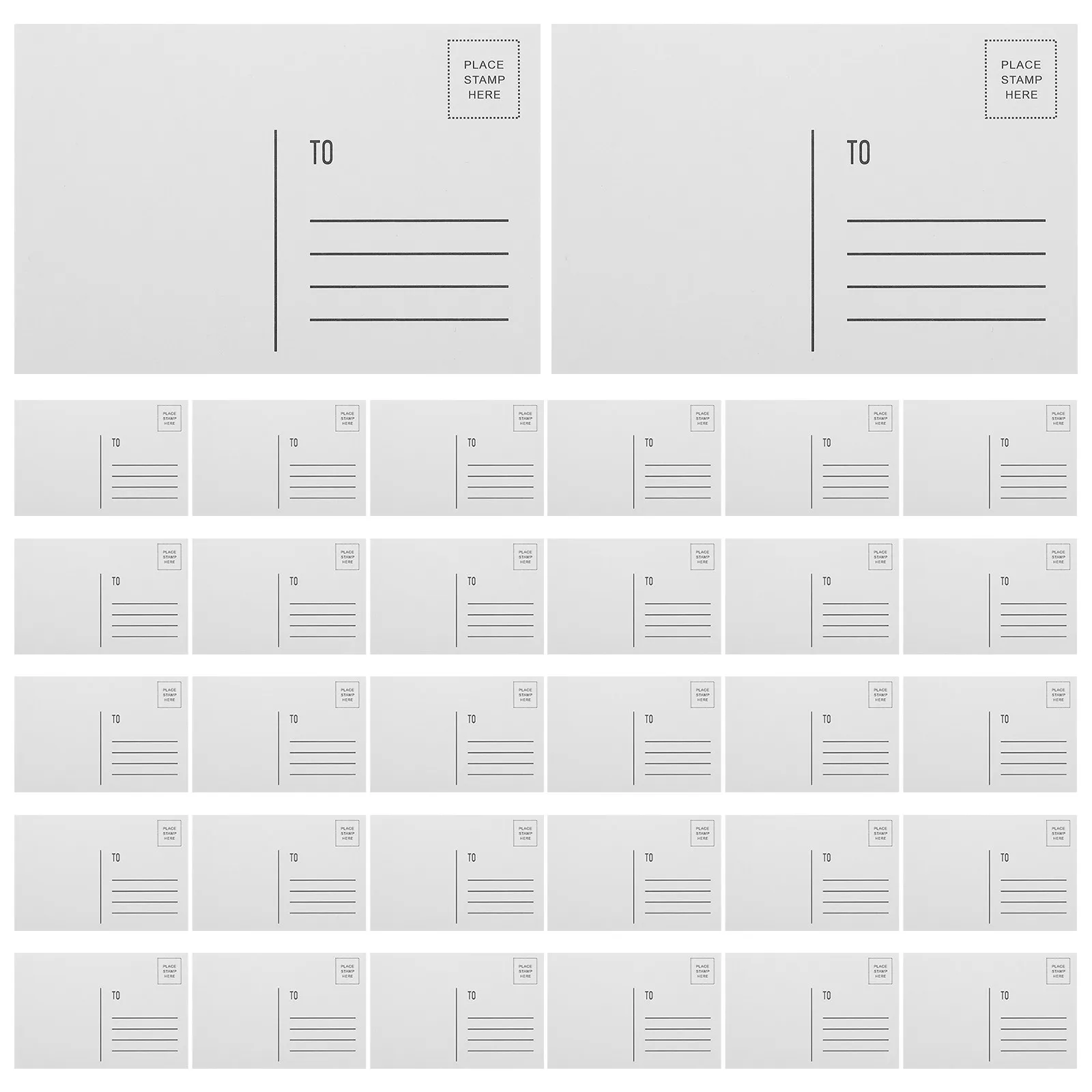 100Pcs Blank Post Cards For Art Projects Christmas Postcard Mailing Postcards White 4X6 Paper Cardstock Bulk Business