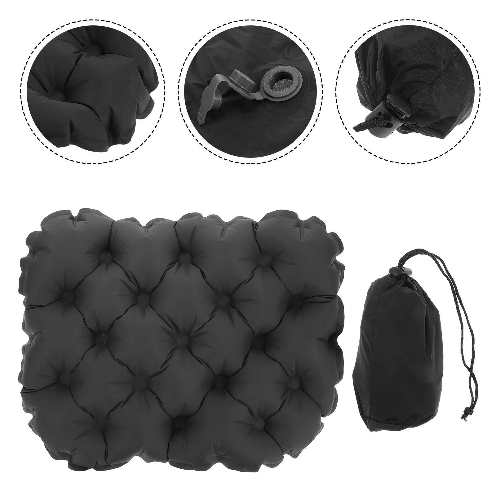 Cuscino gonfiabile per esterni Cuscino per sedile da escursionismo pieghevole leggero Cuscini per sedie da campeggio Air Tpu Staduim per barca da viaggio portatile