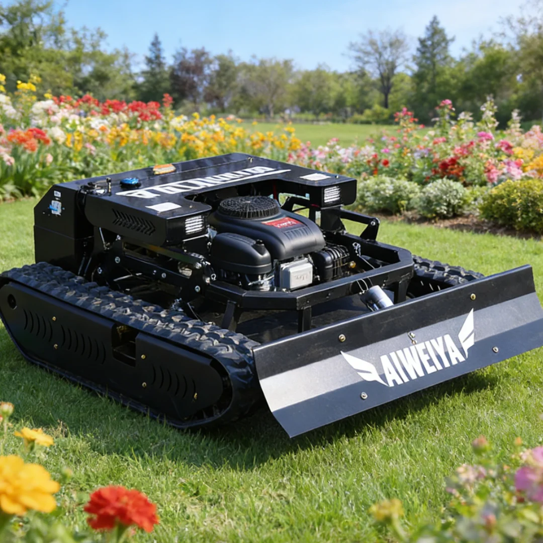 

Customized grass crusher with multifunctional track type intelligent remote control and 360 degree rotating weed killer