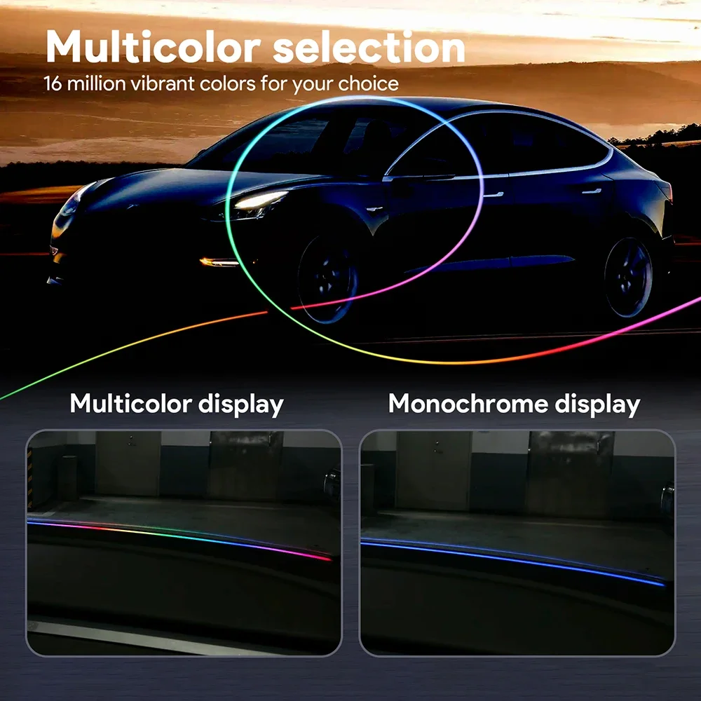 

Car Ambient Light 30 Seconds Module for For Tesla Model 3 Y 2019-2025 Front Windshield LED Ambient Symphony Atmosphere Lamp