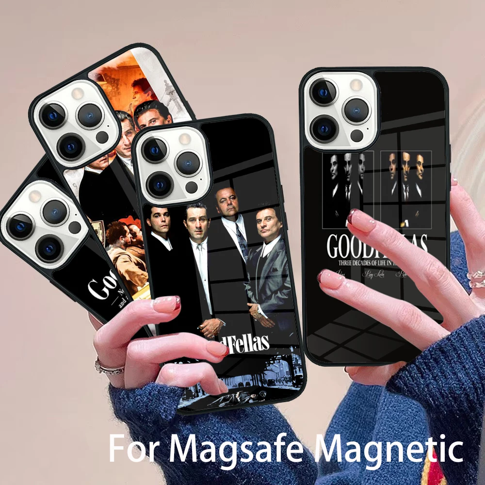 

Hot Movie Goodfellas Phone Case Magesafe Magnetic Wireless Charge Cover For IPhone 16 11 12 13 14 15 Pro Max Plus Mini