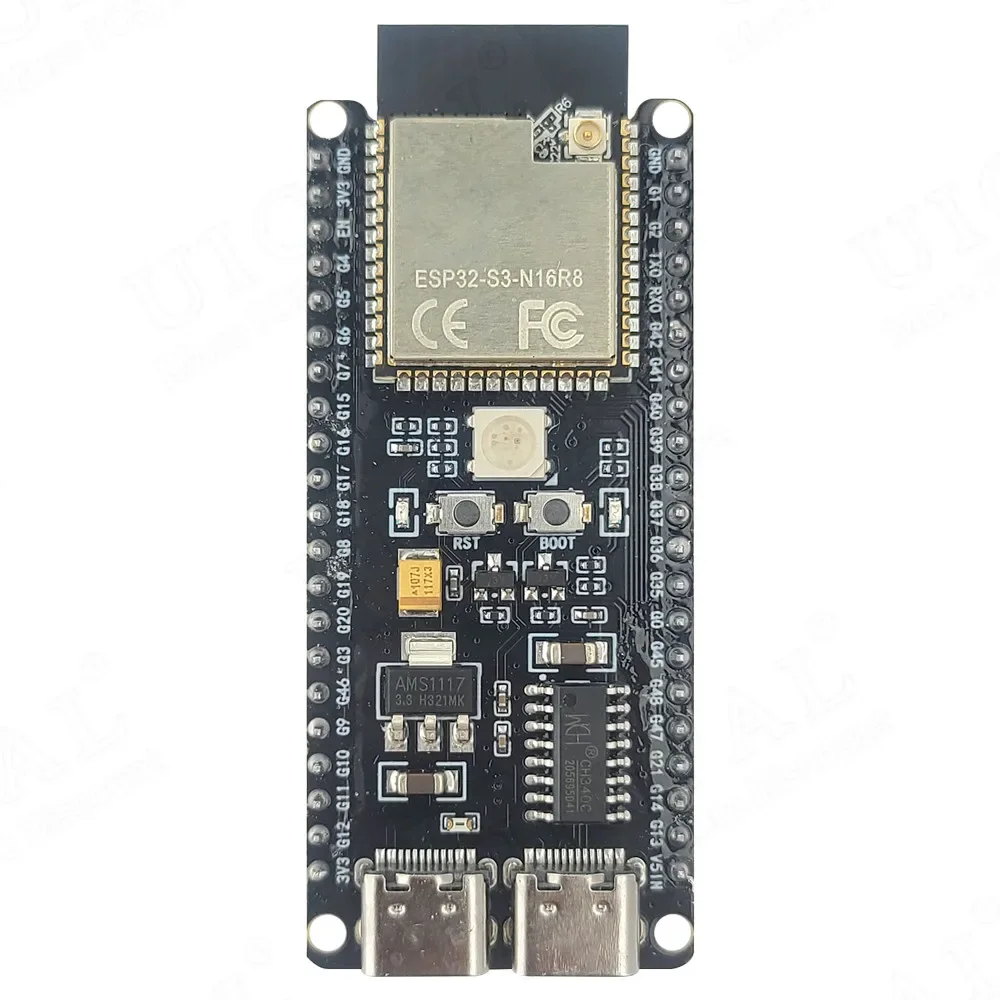 ESP32-S3-DevKitC-1 Development Board BT 2.4G Wifi Module for Arduino 8MB PSRAM 16MB FLASH N16R8 42Pin CH340C Type-C ESP32 S3