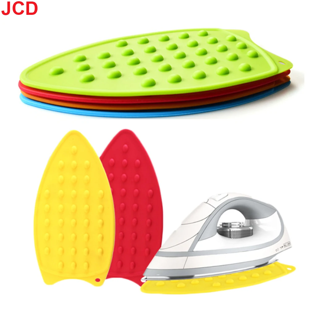 1pc 73g Thick Silicone Heat Insulation Pad Ironing Mat Foldable Household Solid Color Silicone Iron Mat Home Laundry Products