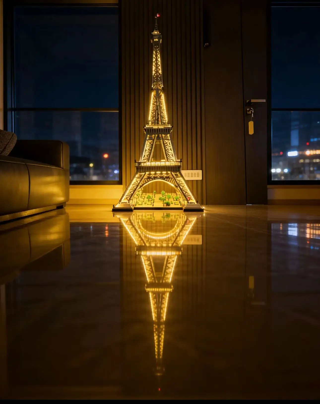 Compatibel met 10307 Eiffeltoren LED-lichtset, beroemde architectuur stad bouwstenen speelgoedset cadeau (exclusief bouwsteen