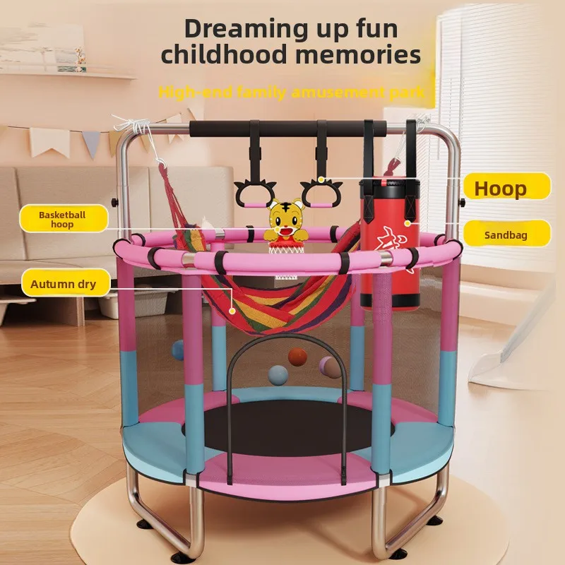 Trampolín de 1,4 m Trampolín infantil valla Trampolín hogar interior modelo infantil