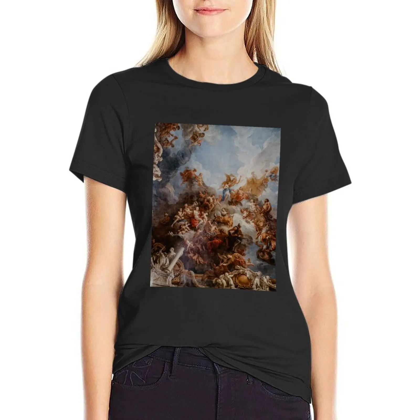 

Renaissance art T-Shirt Female clothing sports fans aesthetic clothes customs design your own cat shirts for Women