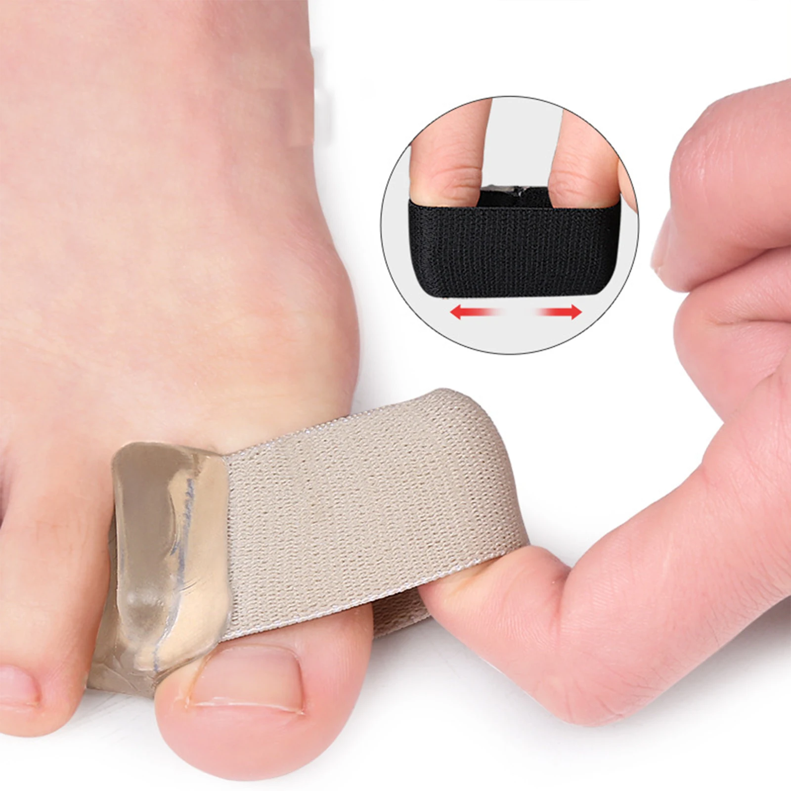 ซิลิโคนเจล Thumb Corrector Bunion Foot Toe Hallux Valgus Protector Separator Finger Straightener Adjuster Foot Care TOOL