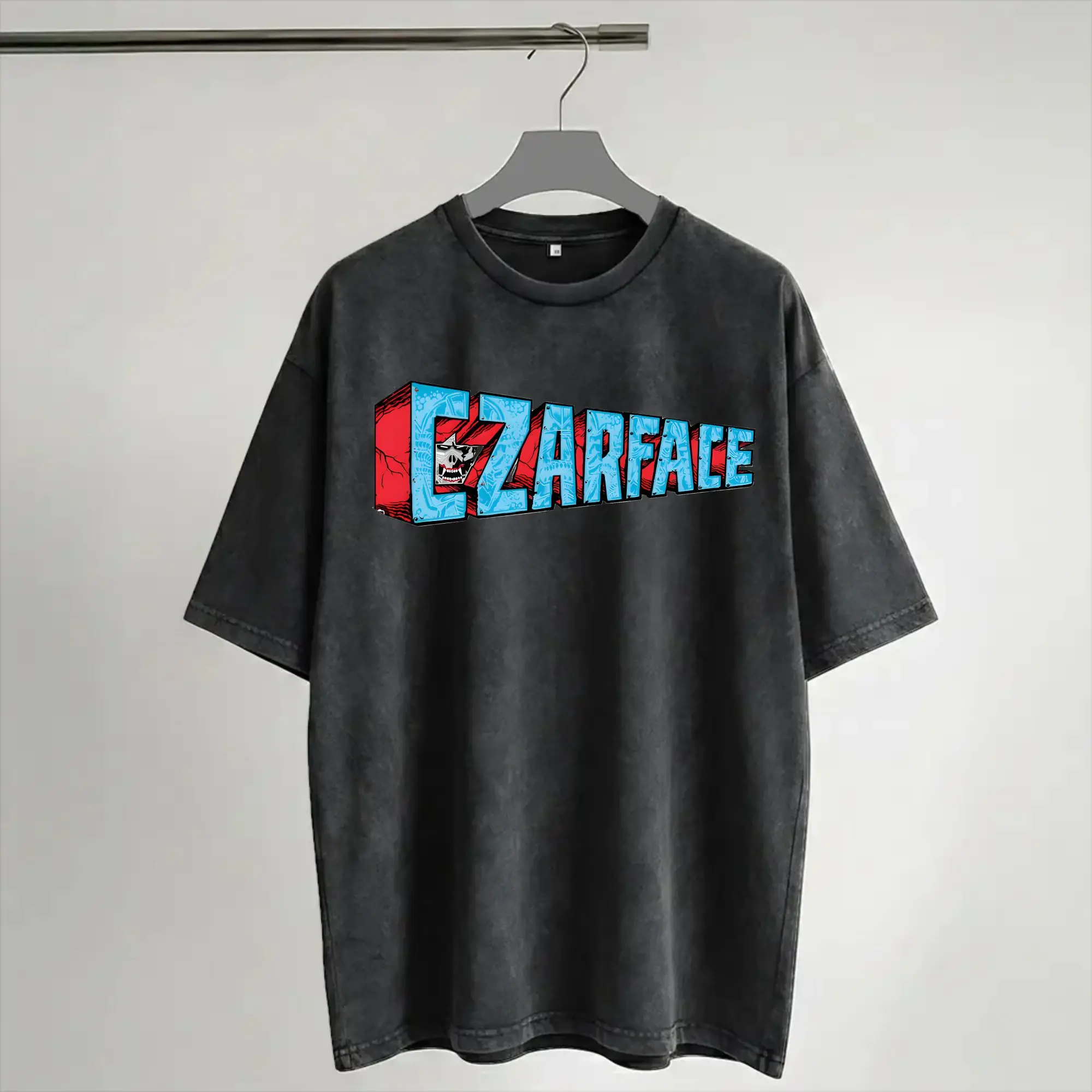 Summer Czarface  Washed Shirts Outfit Oversize T-Shirts  for Men Women Tees