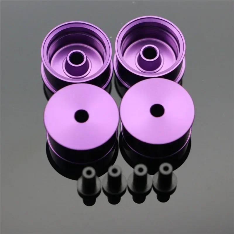 Ruedas ligeras de 20,5mm de diámetro medio, piezas hechas a sí mismas para rueda de colores Tamiya MINI 4WD con disco de aluminio