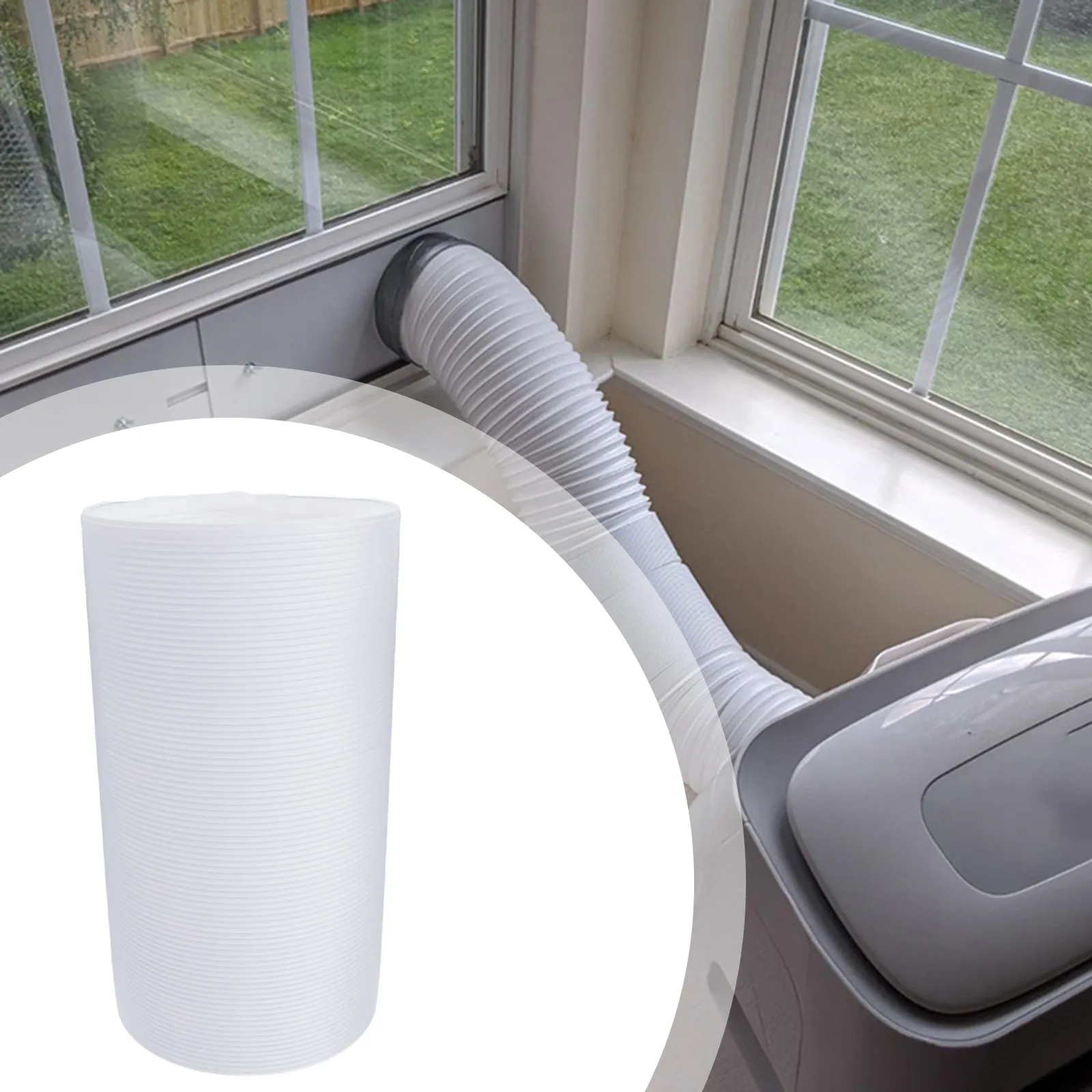 150CM/200CM Flexible Air Conditioner Exhaust Pipe Vent Hose Duct Outlet For Mobile Portable Air Conditioner Connector