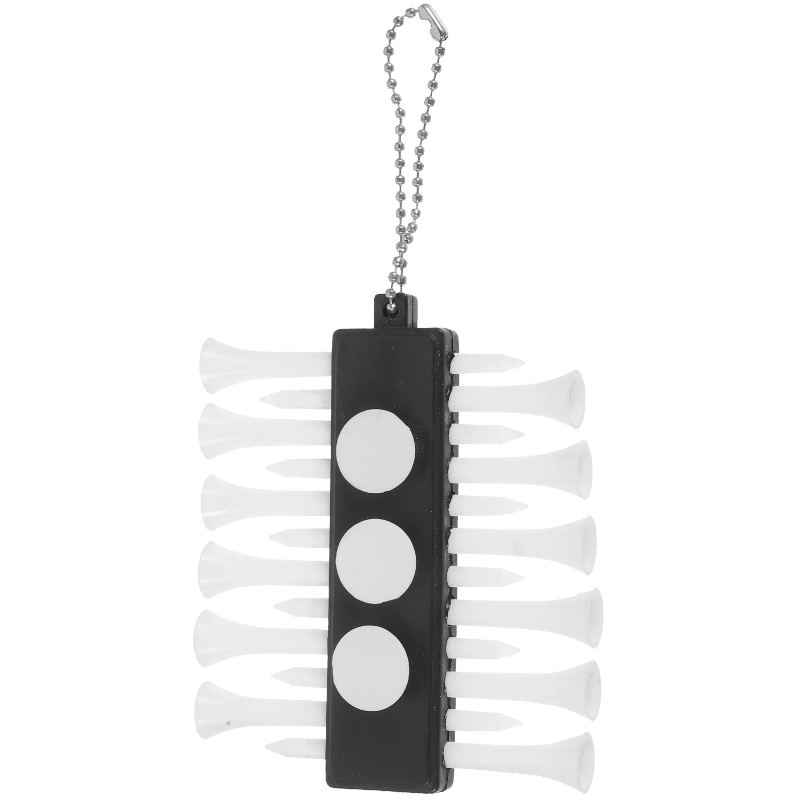

Golf Ball Tee Holder White Plastic Hanging Carrier for Bag Organizing Golfing Accessories Tees Containers Golfs Supplies