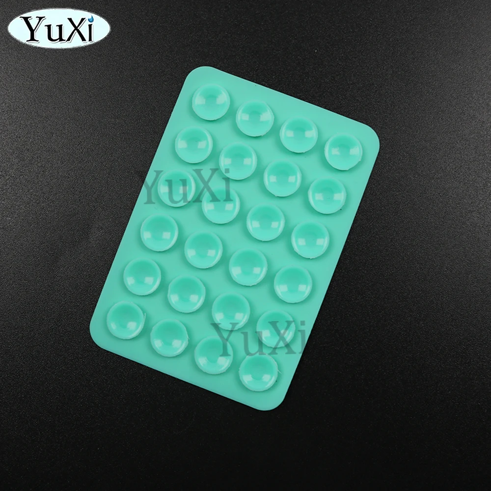5Pcs Silikon Saug Telefon Halter Multifunktionale Saugnapf Matte Wand Stehen Anti-Slip Einseitige Fall Montieren Zurück Aufkleber