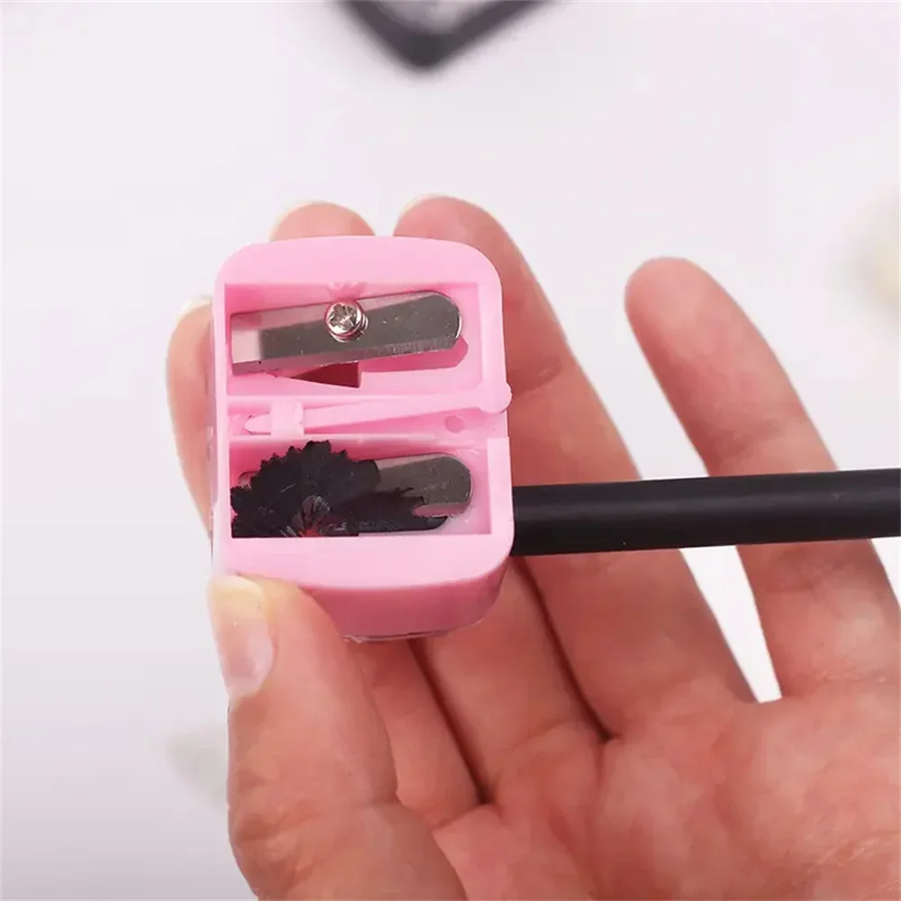 Double Holes Pencil Sharpener Makeup Pencil Multi-purpose Mechanical Precision Sharpener For Cosmetic Office School Supplies image 6