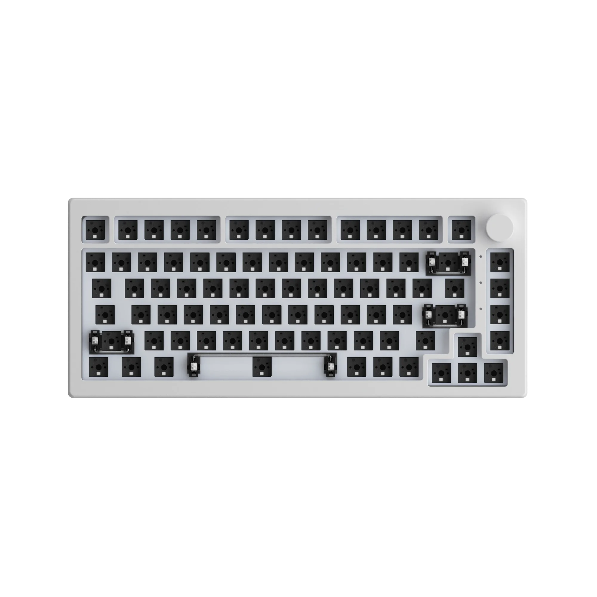 Akko 5075S VIA Barebone Keyboards Custom Hot-Swappable Mechanical Keyboard DIY Kit Gasket Mount with Knob RGB Backlit Hotswap image 2