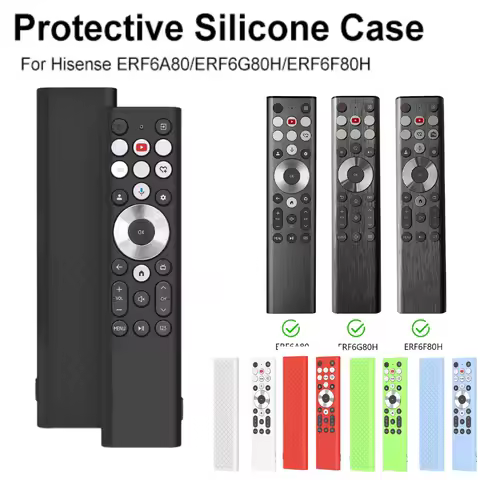 Silicone Protective Case for Hisense ERF6A80 ERF6G80H ERF6F80H Silicone Sleeve TV Remote Controller Cover Soft Protector