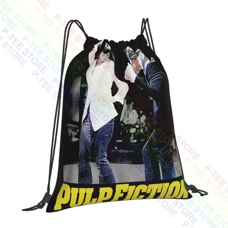 Pulp Fiction Mia Vincent Dancing Tarantino Dance Scene Drawstring Bags Gym Bag Bookbag Beach Bag