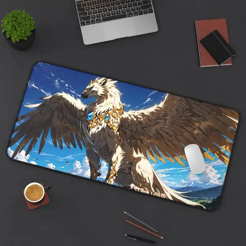 

Blue Eagle Gaming Mouse Pad, Cute Style Table Pad, XXL Non-Slip Waterproof Gaming Mouse Pad, Perfect Gift for Eagle Lovers