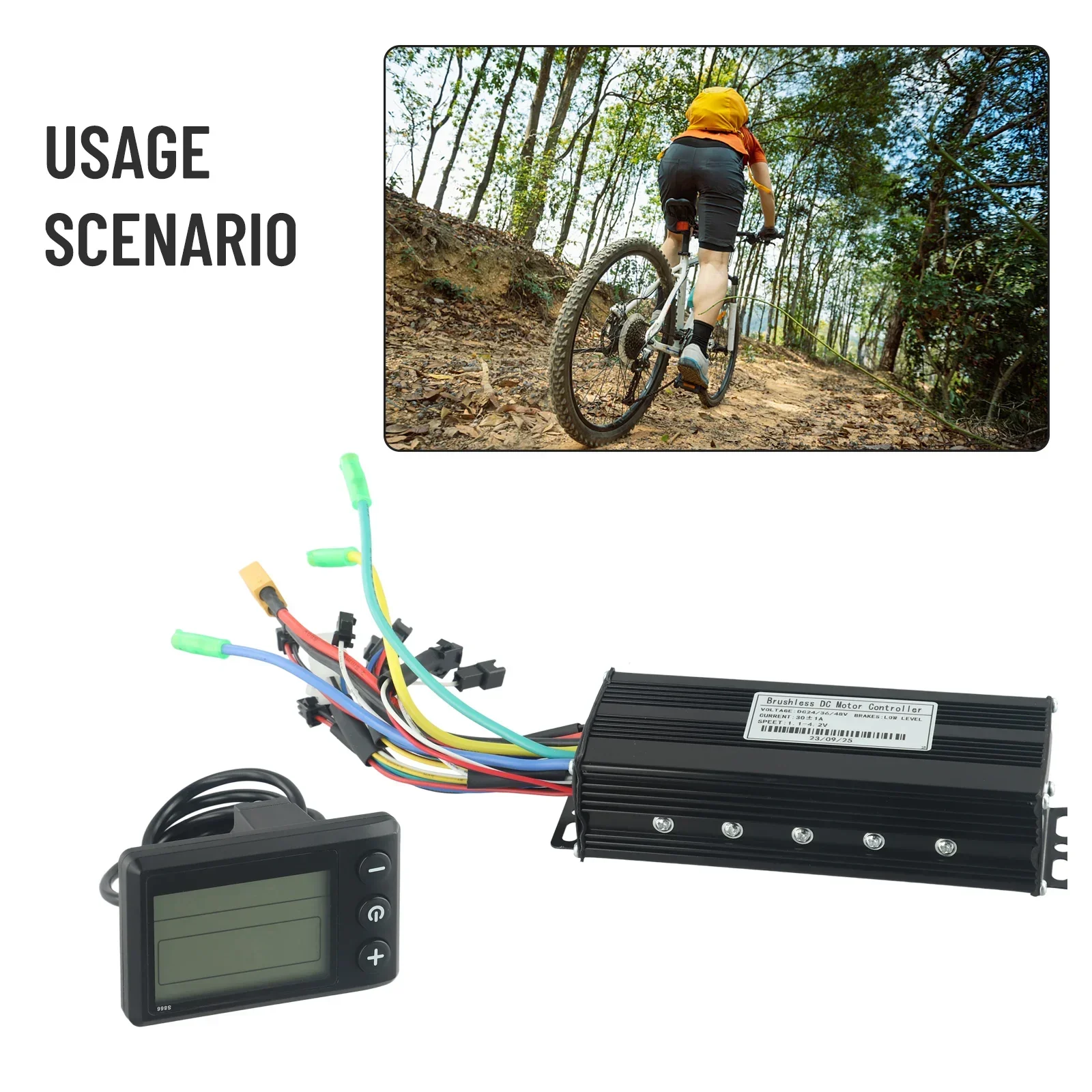 

LCD S866 Display E-bike Controller Controller E-bike Electric Scooter Plastic+Metal S866 Display SM 5pin Sine Wave