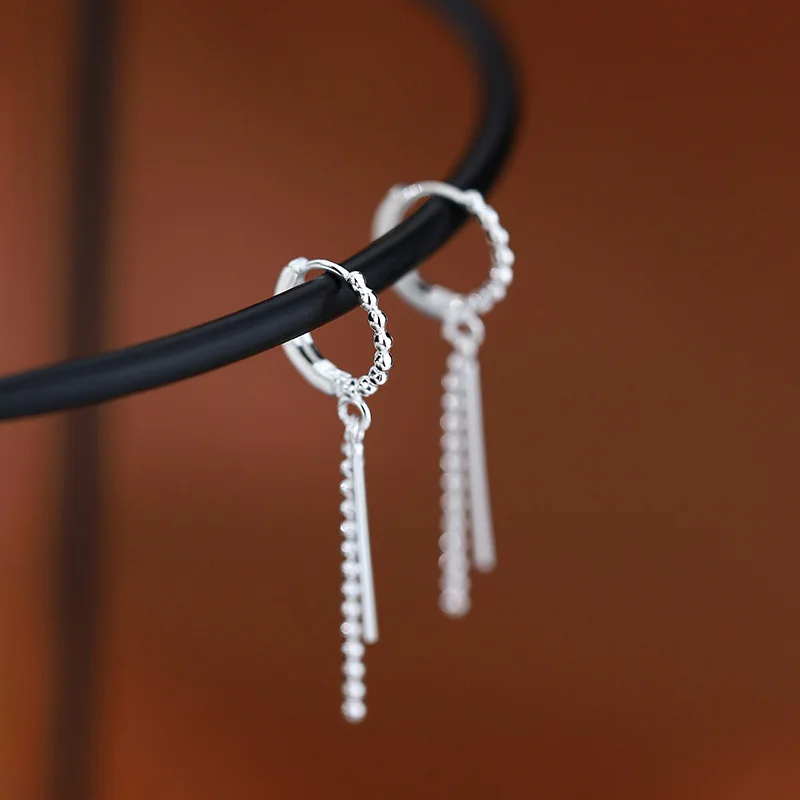 REETI 925 Sterling Silver Earrings Chain Earring Creative Hot Sexy Jewelry For Women Gift Customized