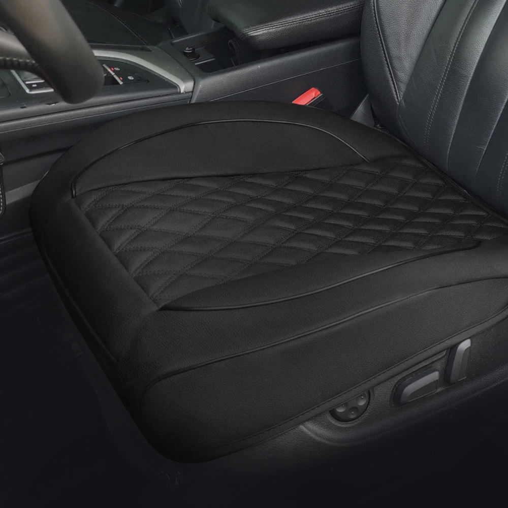 

AUTO PLUS 1pcs PU Leather Car Seat Cushion 1 Front Seat Car Seat Covers Anti-slip And Full Wrap Driver Car Seat Protectors