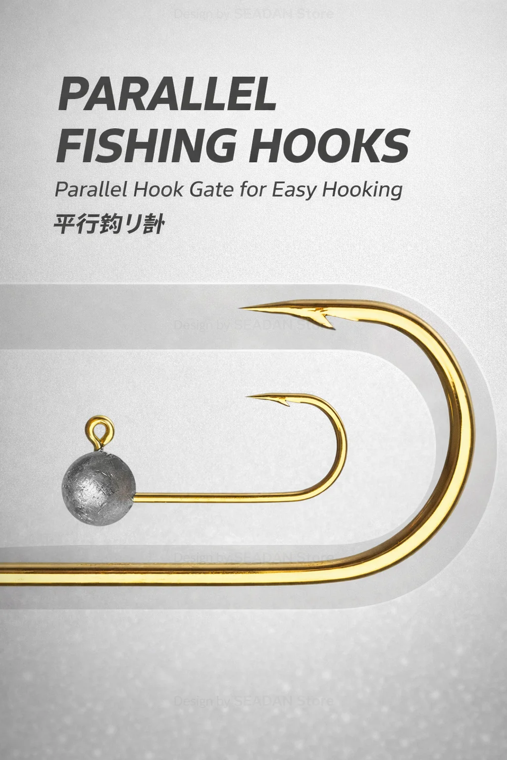 1,5g/2,5g/3,5g/5g Hochkarbon-Stahl Goldener Rock Jigkopf, Rostfrei und Verhakungsresistent für Bachfischen, Passend für T-Tail Curl-Tail Soft Baits – Detail 2