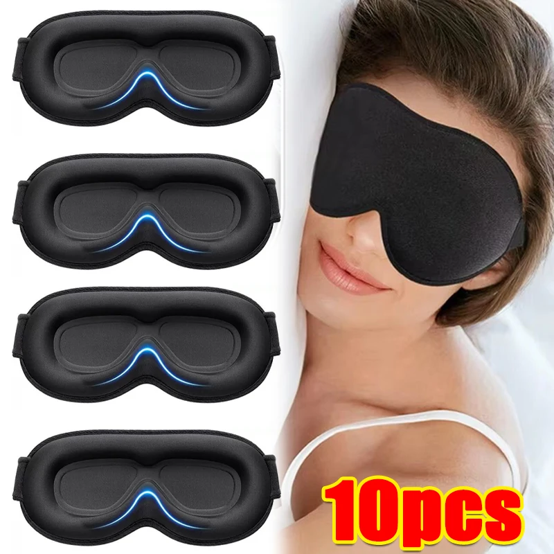 Masque de sommeil 3D, aide au sommeil, bandeau occultant la lumière, masque oculaire portable en mousse à mémoire de forme, masque facial, cache-yeux pour soulager la fatigue oculaire