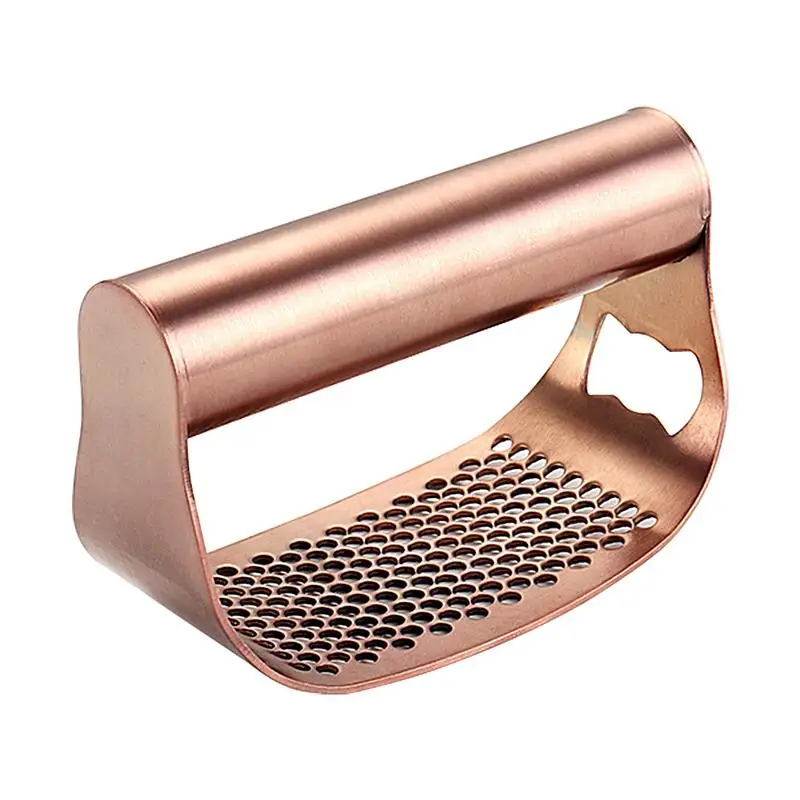 

Garlic Press Mincer Bottle Opener Garlic Crusher Masher Ergonomic Handle Garlic Crusher Rustproof Easy Squeeze Garlic Crusher