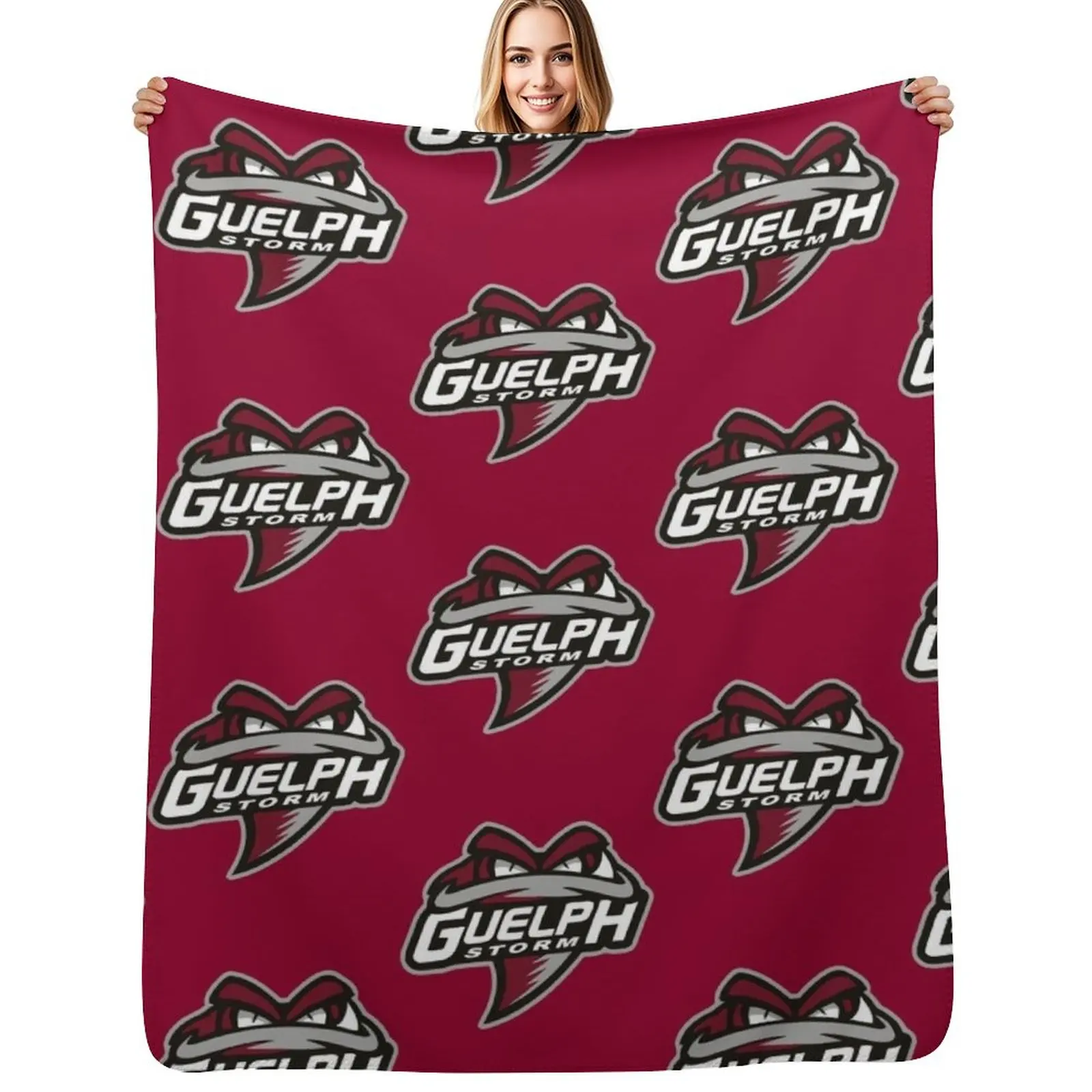 

Guelph Storm Guelph Throw Blanket funny gift blankets and throws Polar Blanket