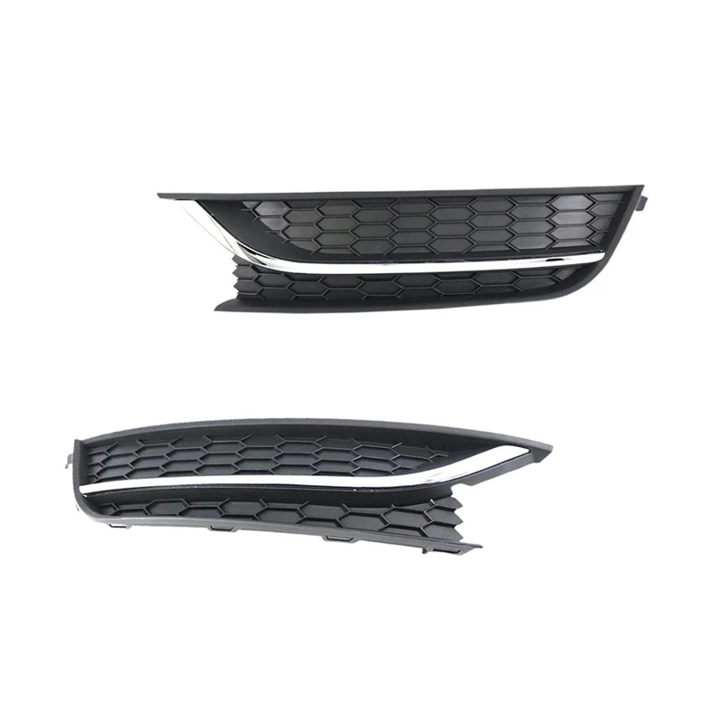 1Pair Fog Light Grill Front Bumper Lamp Grill For Volkswagen Passat 2012-2015 US Edition 561853665E 561853666C