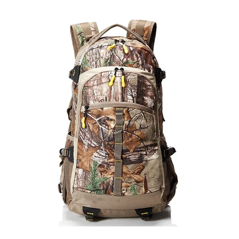 Waterproof Camo Hunting Backpack with Rain Cover, Durable Large Day Pack for Outdoor